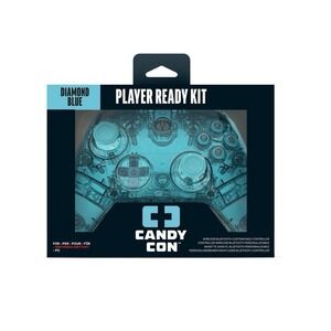 New CANDY CON DIAMOND BLUE Wireless Player Ready Kit Customizable PC SWITCH #634